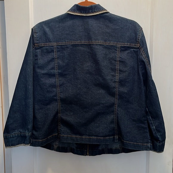 Ruby Rd. Embellished Zip front jacket - Picture 3 of 4